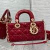 D-joy red paint leather 22*6*12cm