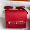 Roulis Pig Nose Bag 🐷  Red silver buckle  Size:18cm