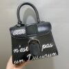 Delvaux Brillant Black Letter Package (Lie Package)  Size:20cm